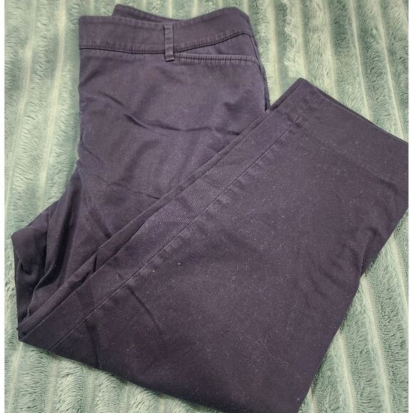 Talbots Perfect Crop Pants Navy - Picture 1 of 5